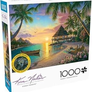 Buffalo Games Kim Norlien - Hidden Paradise 1,000 Piece Puzzle w/ Poster